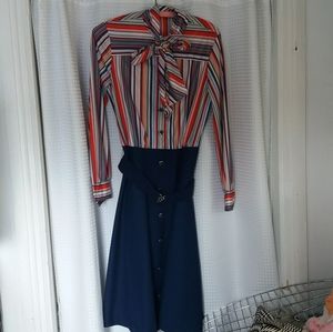 Retro Striped Dress